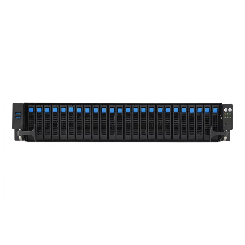 ASUS RS521A-E12-RS24U Socket SP5 Rack (2U) nero, argento