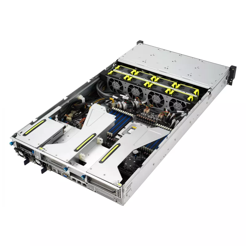 ASUS RS521A-E12-RS24U Socket SP5 Rack (2U) nero, argento
