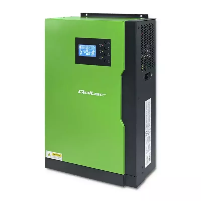 Qoltec 53886 inverter solare ibrido off-grid, 3,5 kW, 100 A MPPT, 24 V, onda sinusoidale pura