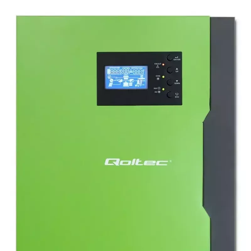 Qoltec 53886 inverter solare ibrido off-grid, 3,5 kW, 100 A MPPT, 24 V, onda sinusoidale pura
