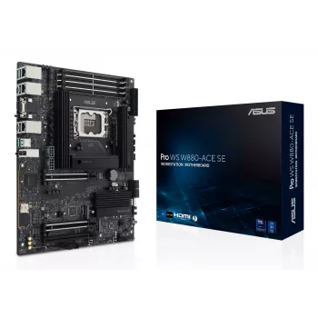 Scheda madre ASUS PRO WS W880-ACE SE, Intel W880, LGA 1851, ATX, DDR5, 4 DIMM, max 256 GB, LAN 2.5 Gb