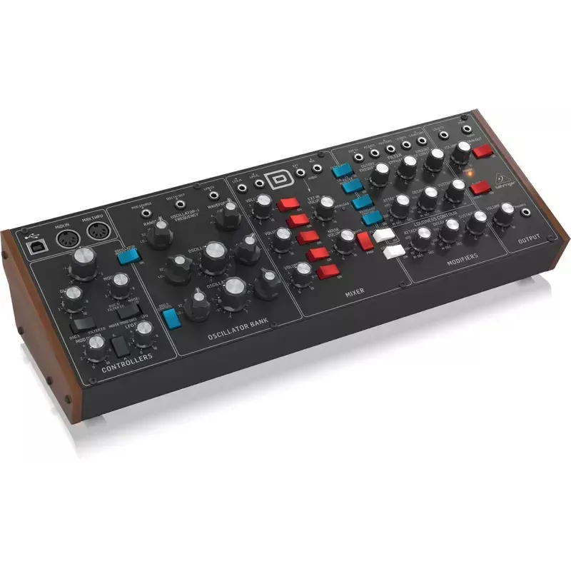 Sintetizzatore Behringer Model D nero colore case nero sorgente di alimentazione DC AC