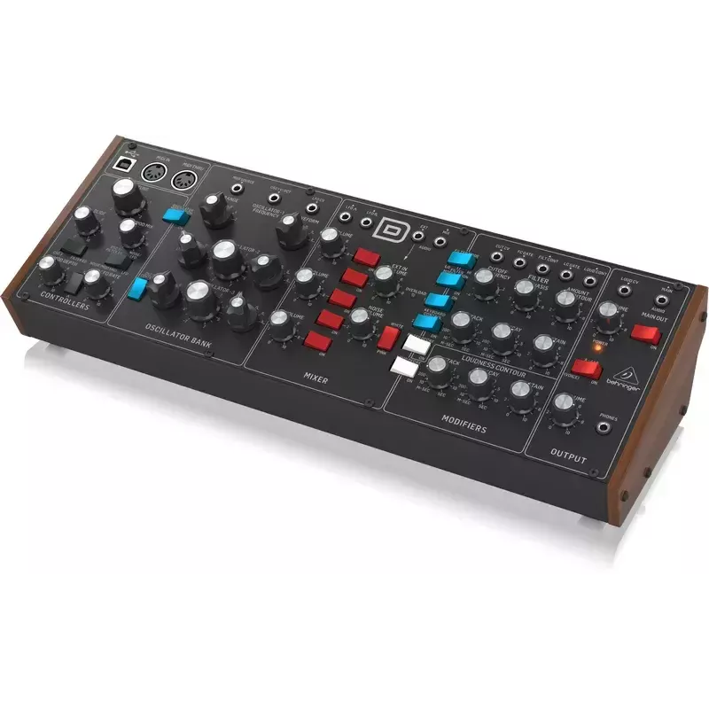 Sintetizzatore Behringer Model D nero colore case nero sorgente di alimentazione DC AC