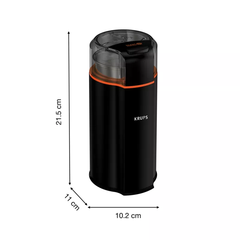 Macina lame Krups Silent Vortex GX3328 175 W nero capacità 90 g