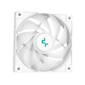 Dissipatore liquido all-in-one DeepCool LS520 SE WH – radiatore 240 mm, 2 ventole PWM 120 mm, bianco, base in rame