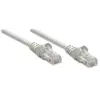 Intellinet 319768 Cat5e U/UTP cavo patch, 3 m, RJ45-RJ45, CCA, PVC, contatti placcati oro, snagless, grigio