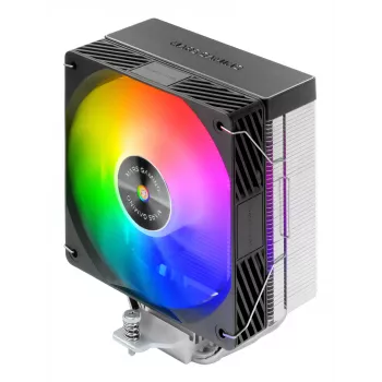 Dissipatore ad aria TACENS Mars Gaming MCPU-X4ARGB — ventola ARGB 120 mm, 4 heatpipe, TDP 220 W, PWM, supporto LGA1200
