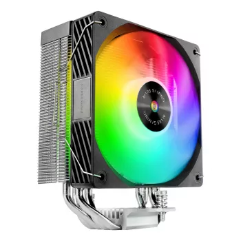 Dissipatore ad aria TACENS Mars Gaming MCPU-X4ARGB — ventola ARGB 120 mm, 4 heatpipe, TDP 220 W, PWM, supporto LGA1200
