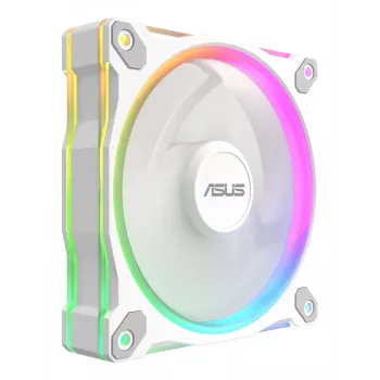 Ventola per PC ASUS Prime MR120 ARGB Reverse bianco 120 mm – 1600 giri/min, 58 CFM, PWM, cuscinetto a slittamento