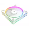 Ventola per PC ASUS Prime MR120 ARGB Reverse bianco 120 mm – 1600 giri/min, 58 CFM, PWM, cuscinetto a slittamento