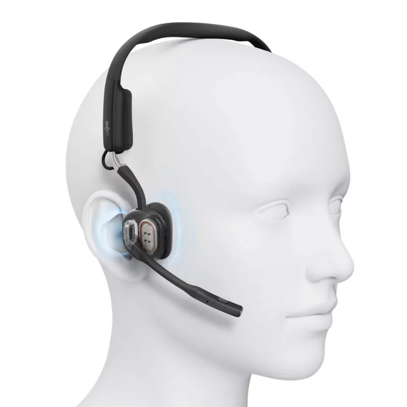 Cuffia per videoconferenze SHOKZ OpenMeet wireless Bluetooth a conduzione ossea