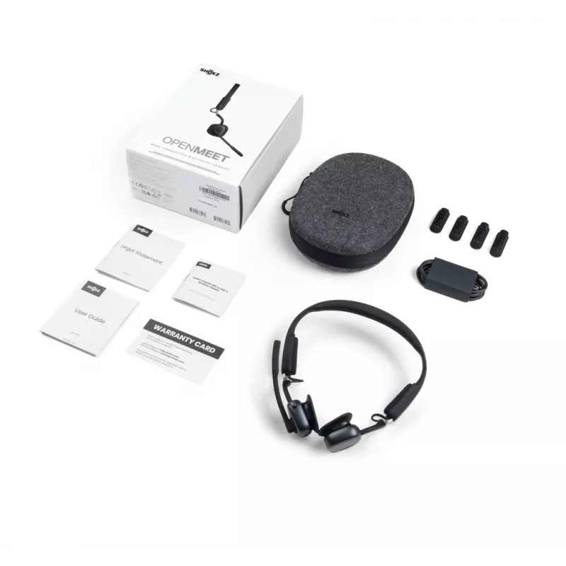 Cuffia per videoconferenze SHOKZ OpenMeet wireless Bluetooth a conduzione ossea