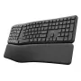 Tastiera ergonomica wireless multidevice Trust Keyra