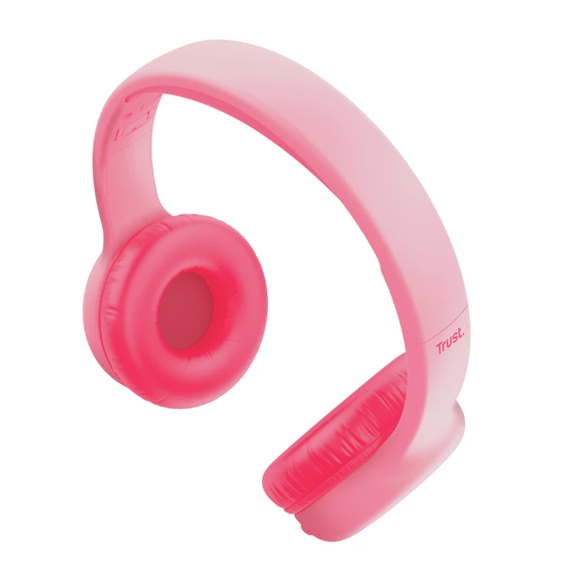 Trust Nouna, con filo e wireless, chiamate/musica, 20 - 20000 Hz, 134 g, cuffie, rosa