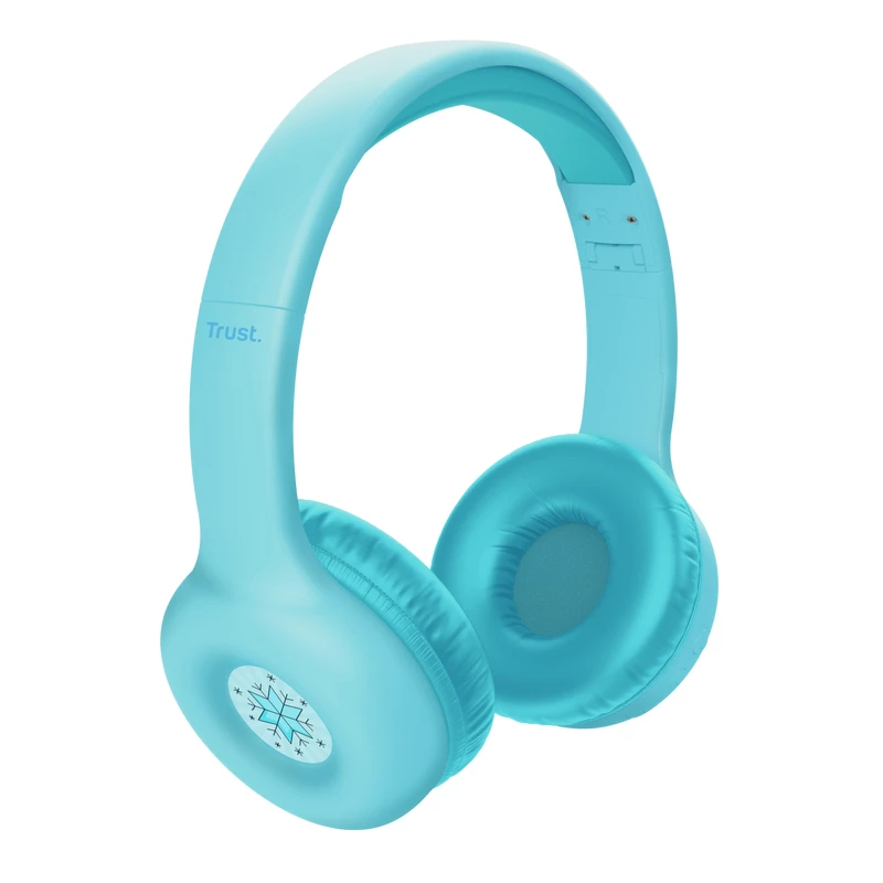 Trust Nouna 25275 cuffie per bambini, cablate e wireless, Bluetooth, USB-C, blu
