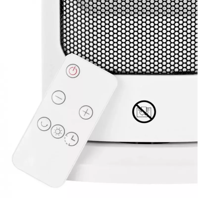 Termoconvettore in ceramica elettrico NOVEEN PTC2000 — 2000 W, termostato regolabile, display LED, timer, telecomando, bianco