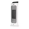 Termoconvettore in ceramica elettrico NOVEEN PTC2000 — 2000 W, termostato regolabile, display LED, timer, telecomando, bianco