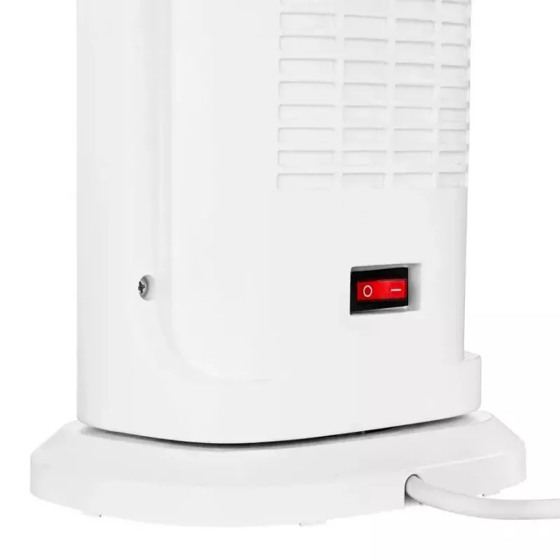 Termoconvettore in ceramica elettrico NOVEEN PTC2000 — 2000 W, termostato regolabile, display LED, timer, telecomando, bianco