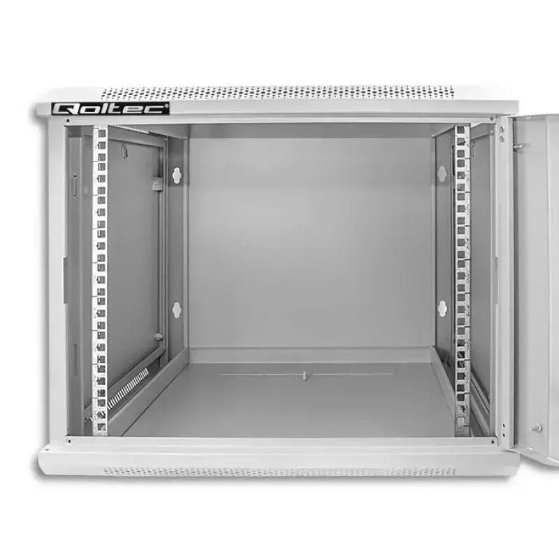 Armadio rack 19 pollici QOLTEC 9U modello 54484, dimensioni 600x500x450 mm