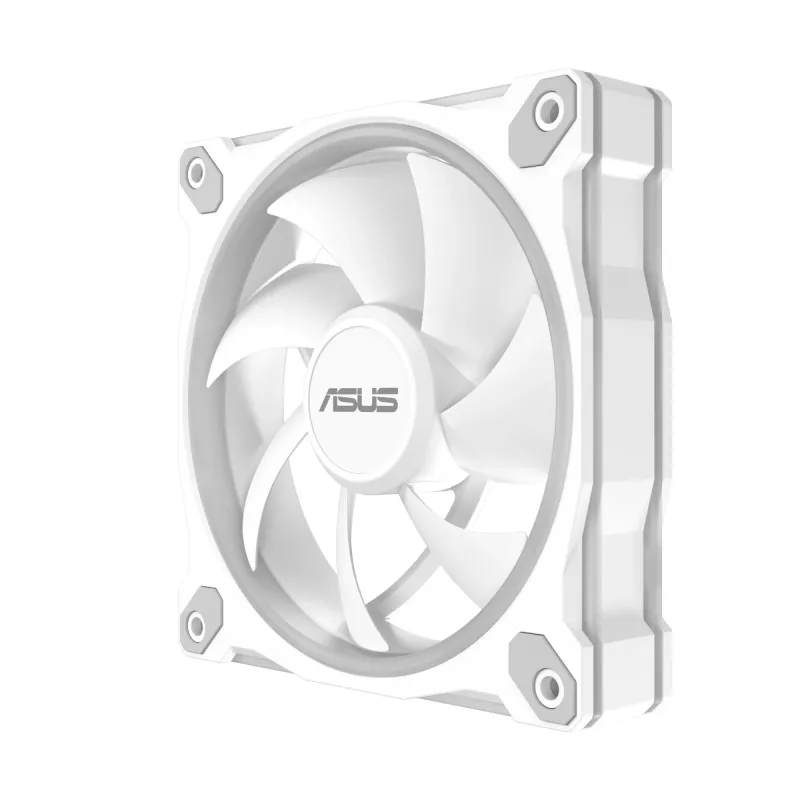 Ventola per case ASUS Prime MR120 ARGB bianca 120 mm, 1600 giri/min, PWM, cuscinetto a slitta, 58 CFM