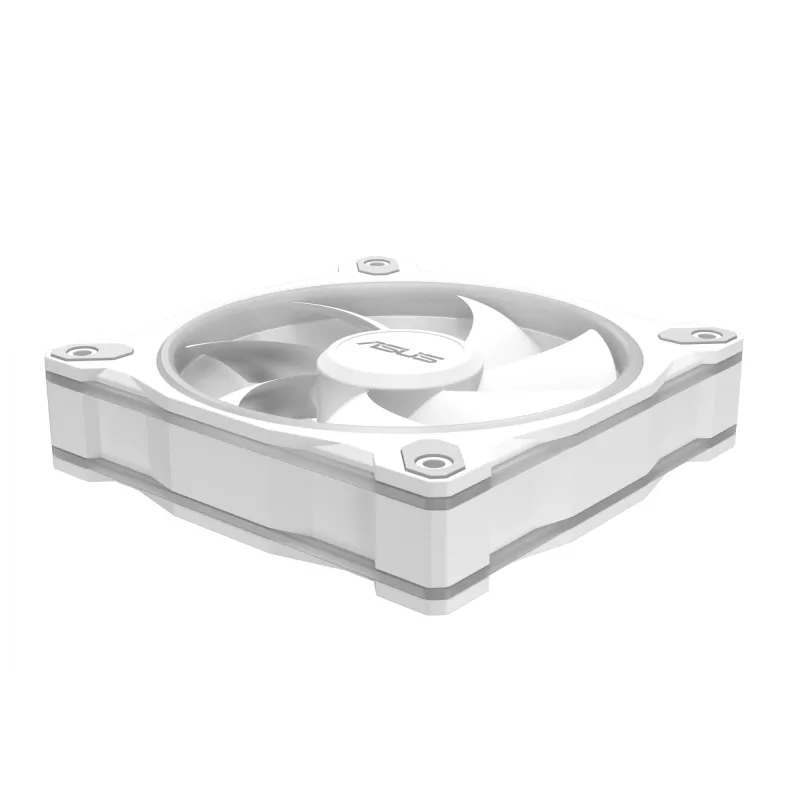 Ventola per case ASUS Prime MR120 ARGB bianca 120 mm, 1600 giri/min, PWM, cuscinetto a slitta, 58 CFM