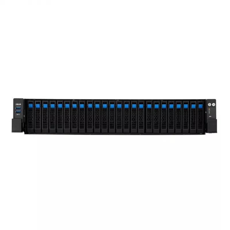 Piattaforma rack per server ASUS RS720A-E13-RS24G 2U AMD, 24 alloggiamenti da 2,5 inch, 2 CPU SP5, 24 DIMM DDR5, max 3 TB, Aspeed AST2600