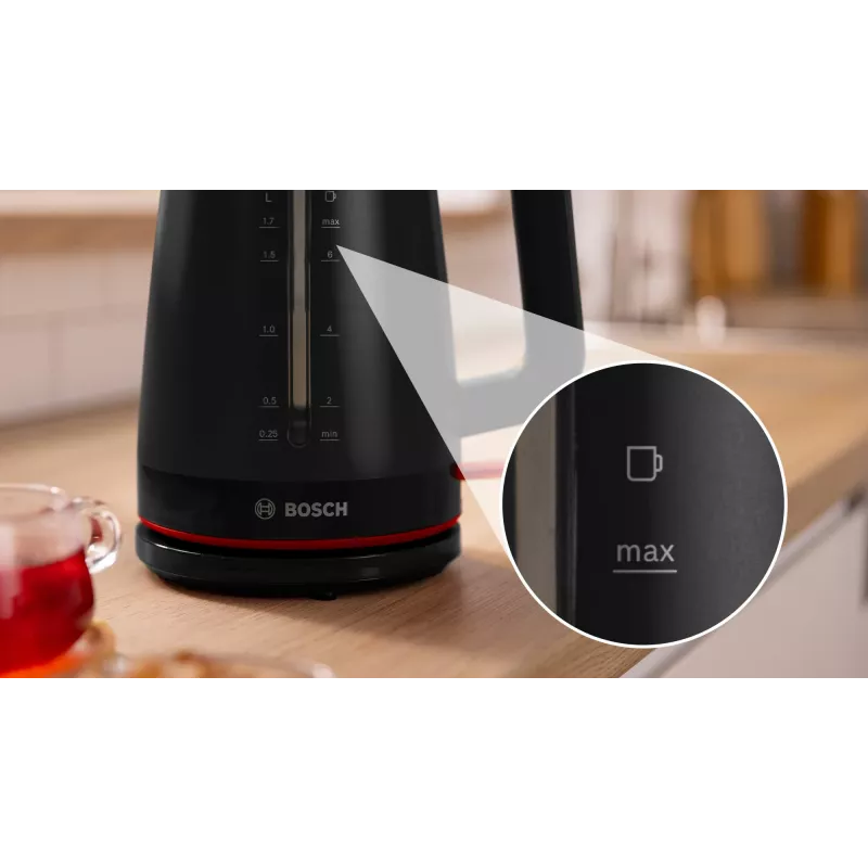 Bollitore elettrico Bosch MyMoment TWK3M123 — 1,7 L, 2400 W, nero