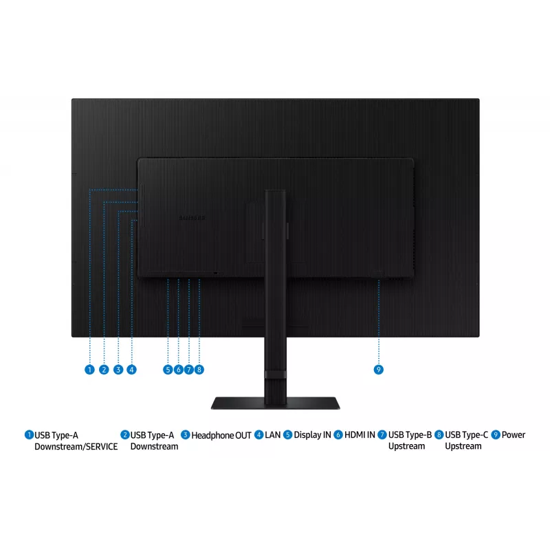 Monitor per computer Samsung S80UD 94 cm (37 pollici) 3840 x 2160 pixel 4K Ultra HD LCD nero