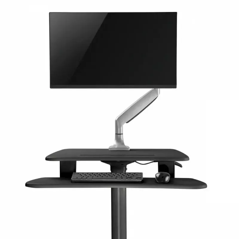 Scrivania regolabile in altezza MACLEAN MC-848 con molla a gas, altezza max 109 cm
