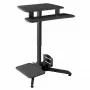 Scrivania regolabile in altezza MACLEAN MC-848 con molla a gas, altezza max 109 cm