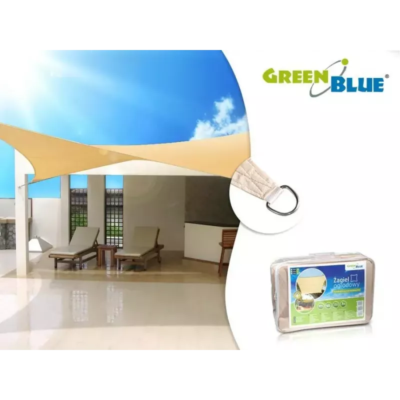 GreenBlue GB505 protezione solare UV 5 m copertura esterna quadrata in poliestere