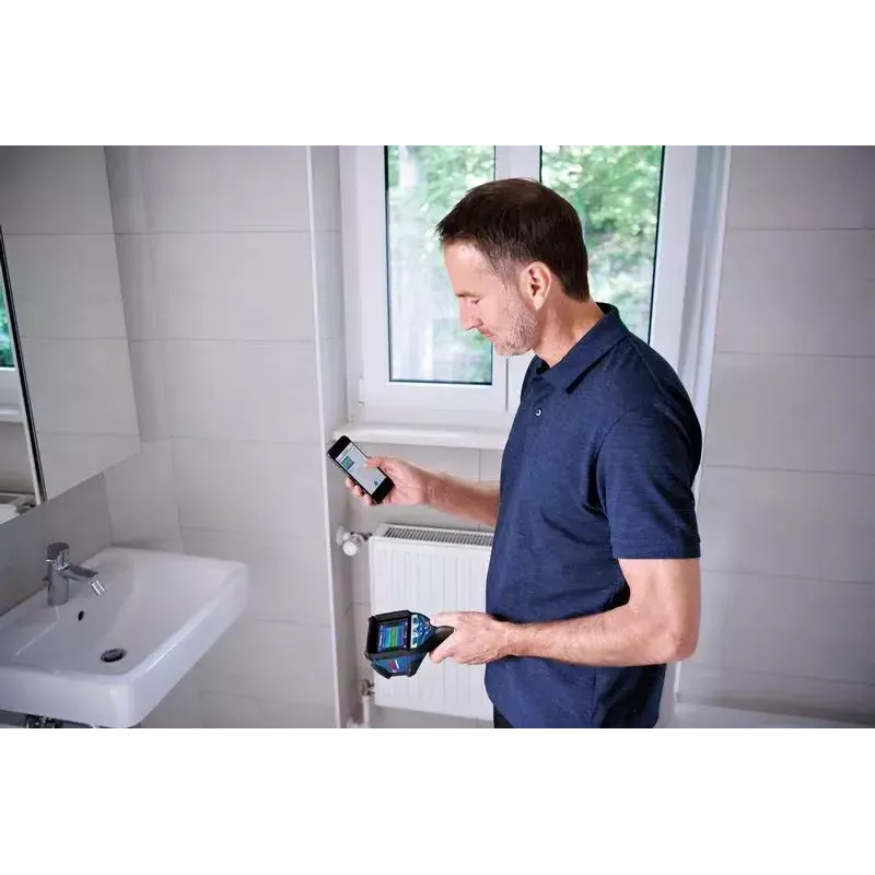 Bosch GTC 600 C differenza di temperatura equivalente al rumore (NETD) IR nero, blu 256 x 192 pixel display LCD integrato