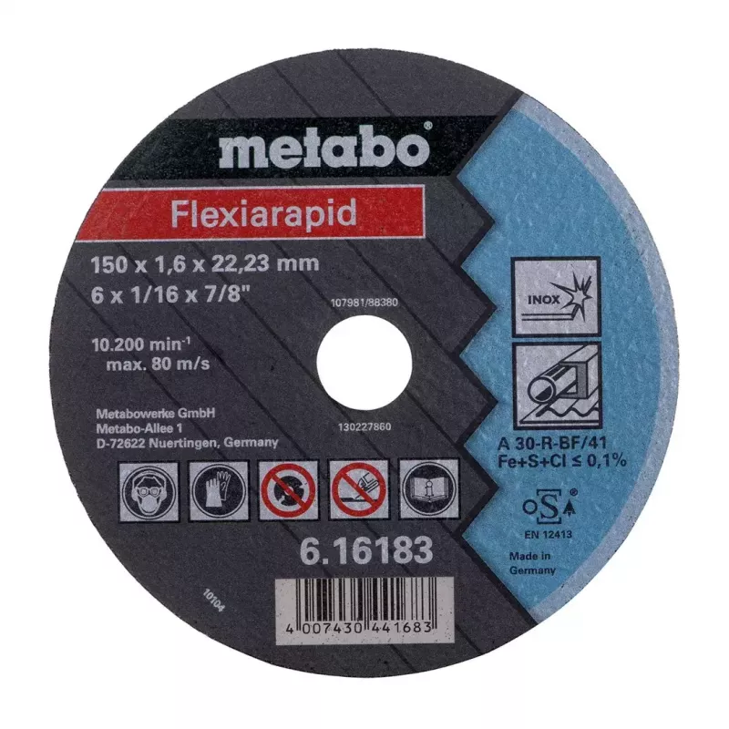 Smerigliatrice angolare Metabo W 18 LTX 150 QUICK 600404650