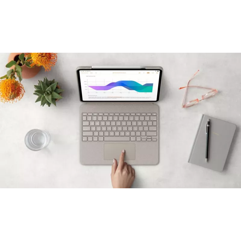 LOGITECH Combo Touch - Sand per iPad Pro 12,9