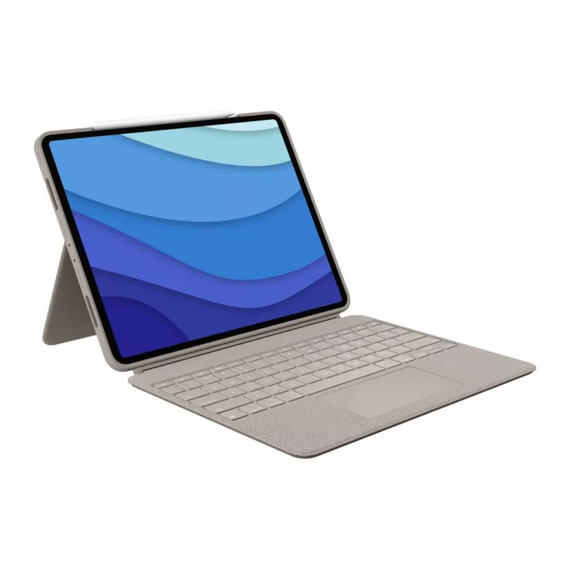 LOGITECH Combo Touch - Sand per iPad Pro 12,9
