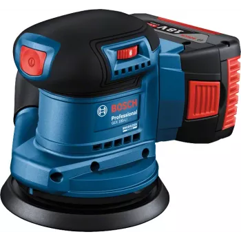 Bosch GEX 185-LI Professional levigatrice orbitale 10000 OPM blu