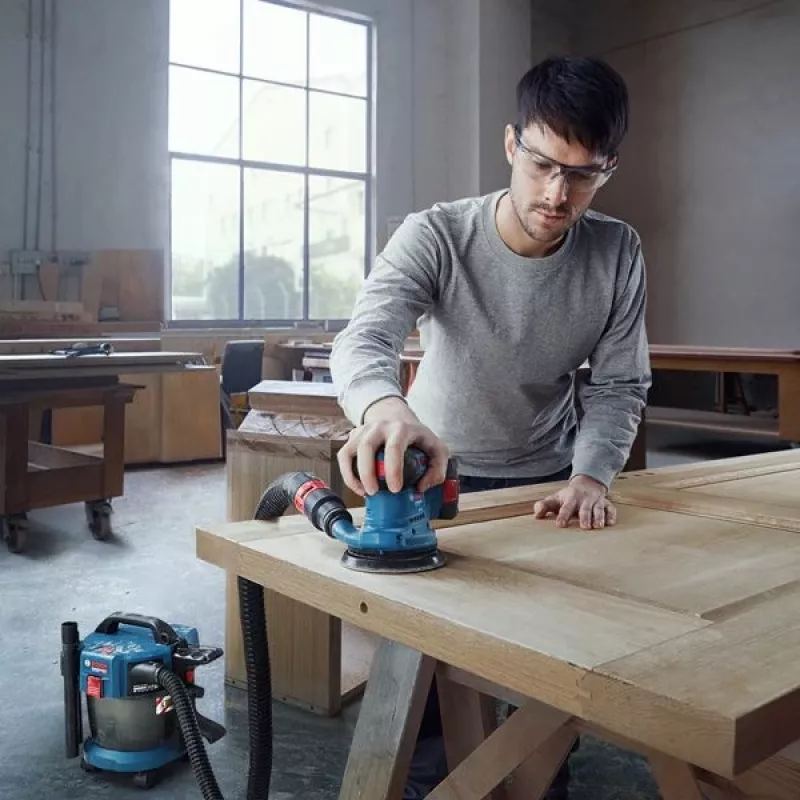 Bosch GEX 185-LI Professional levigatrice orbitale 10000 OPM blu