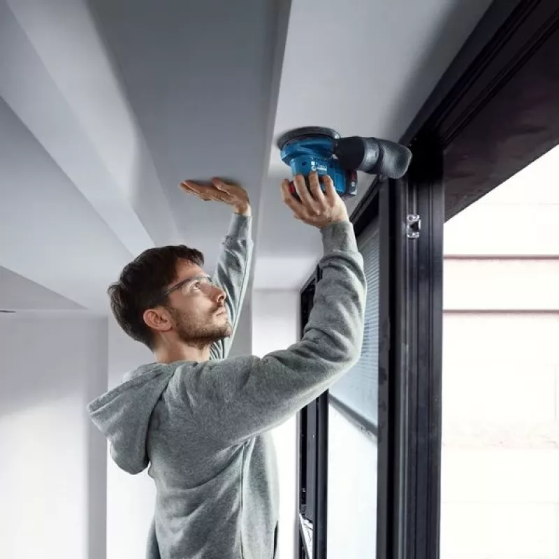 Bosch GEX 185-LI Professional levigatrice orbitale 10000 OPM blu