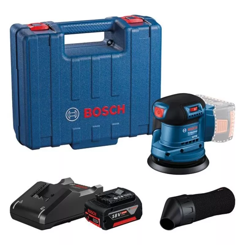 Bosch GEX 185-LI Professional levigatrice orbitale 10000 OPM blu