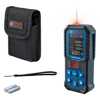 Distanziometro laser Bosch GLM 50-22 Professional IP65, batteria 1,5 V, 200 g, con valigetta