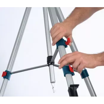 Bosch BT 250 Professional treppiede livella laser 3 gambe blu, bianco