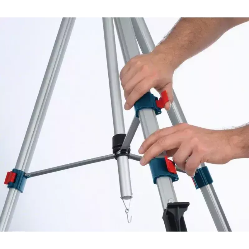 Bosch BT 250 Professional treppiede livella laser 3 gambe blu, bianco
