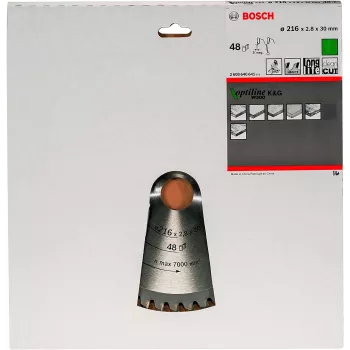Lame circolari Bosch Optiline Wood, legno, 30,5 cm, Bosch, 640 g, 1 pz.