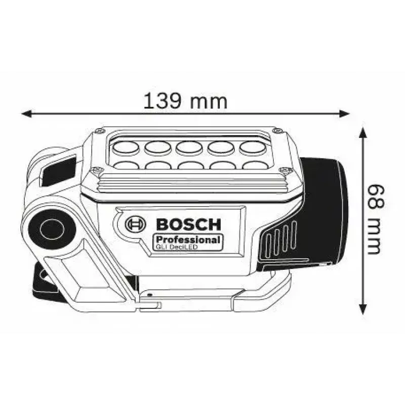 Bosch GLI DeciLED Professional blu, grigio LED