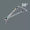 Wera 05003765001 Joker chiave a forcella 17x19 mm, acciaio inox, cromata