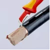 Taglierino Knipex 98 55 SB rosso giallo lama fissa