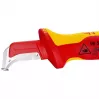 Taglierino Knipex 98 55 SB rosso giallo lama fissa