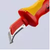 Taglierino Knipex 98 55 SB rosso giallo lama fissa