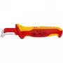 Taglierino Knipex 98 55 SB rosso giallo lama fissa