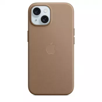 Apple FineWoven Case compatibile MagSafe iPhone 15 Taupe